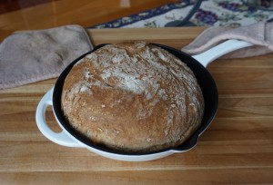 Honey Whole Wheat Turbo Bread Baked in a Skillet